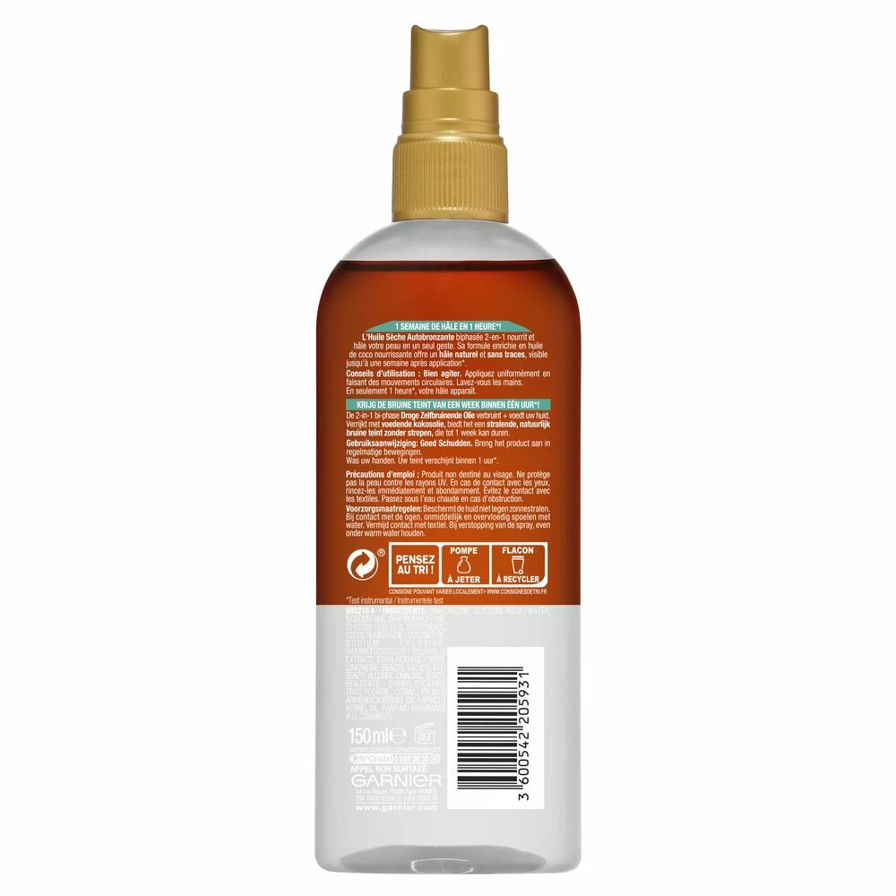 Garnier Ambre Solaire Zelfbruinende Olie Natural Bronzer - Afbeelding 2