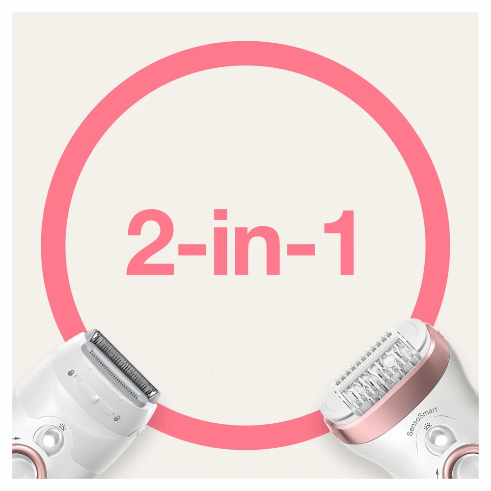 Braun Epilator Silk-épil 9 9-720 Wit / Roségoud - Afbeelding 3