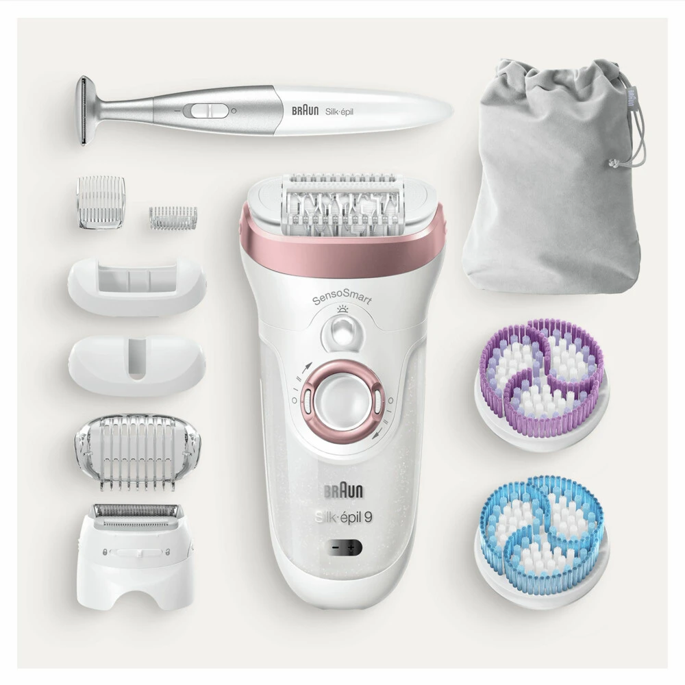 Braun Silk-épil 9 9-980 Epilator Wit / Roségoud - Afbeelding 2