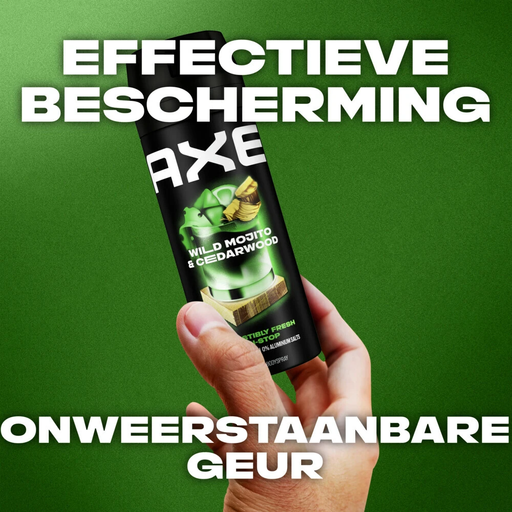 6x Axe Deodorant En Bodyspray Green Mojito + Cedarwood - Afbeelding 3