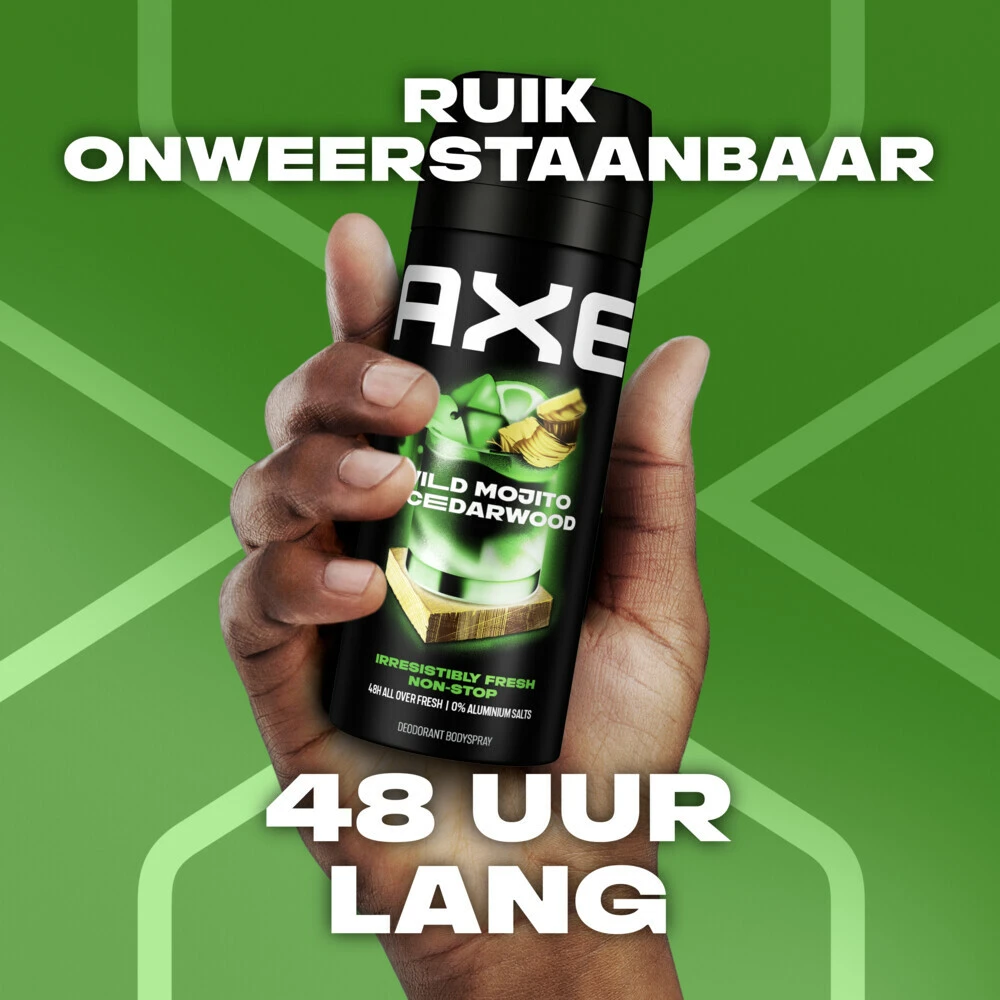 6x Axe Deodorant En Bodyspray Green Mojito + Cedarwood - Afbeelding 4