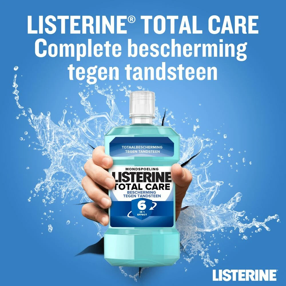 3x Listerine Mondwater Total Care Anti-Tandsteen - Afbeelding 2