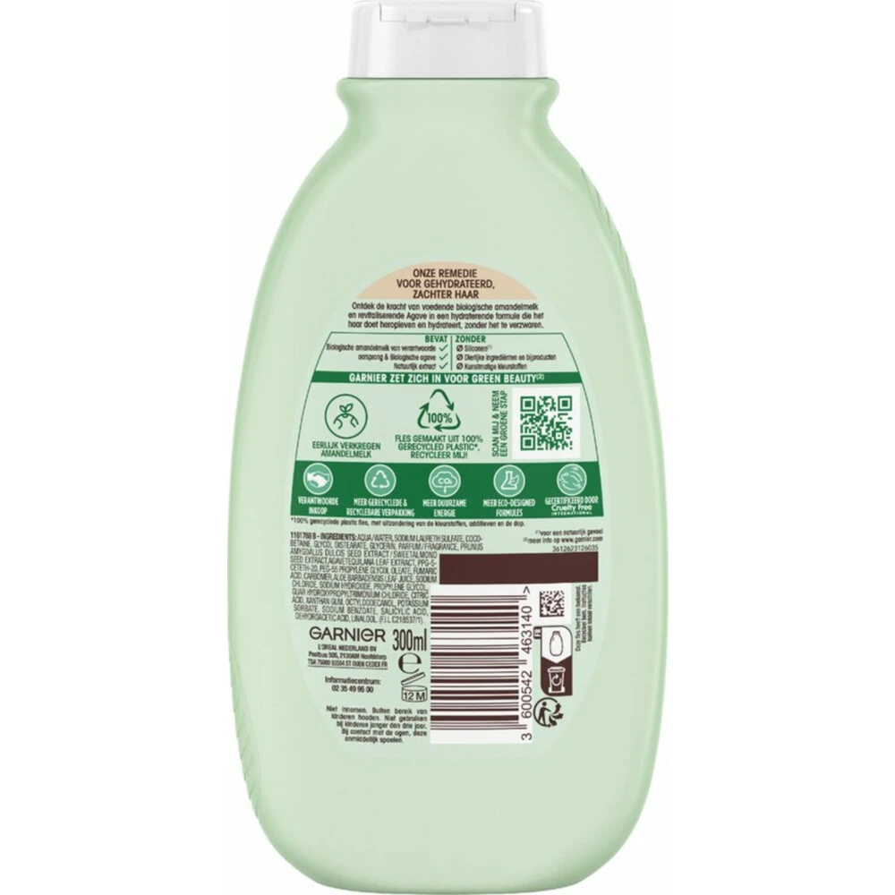 6x Garnier Loving Blends Voedende Amandelmelk Shampoo - Afbeelding 2