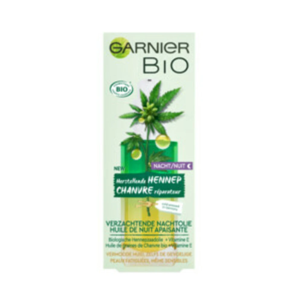 Garnier Bio Verzachtende Hennep Nachtolie - Afbeelding 2