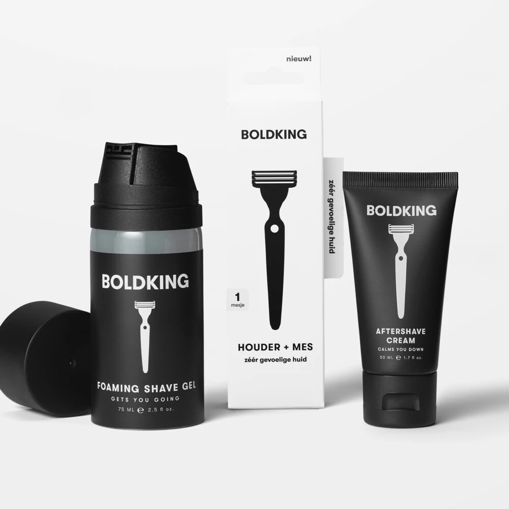 Boldking Boldking 3 In 1 Scheerset Zeer Gevoelige Huid - Afbeelding 2