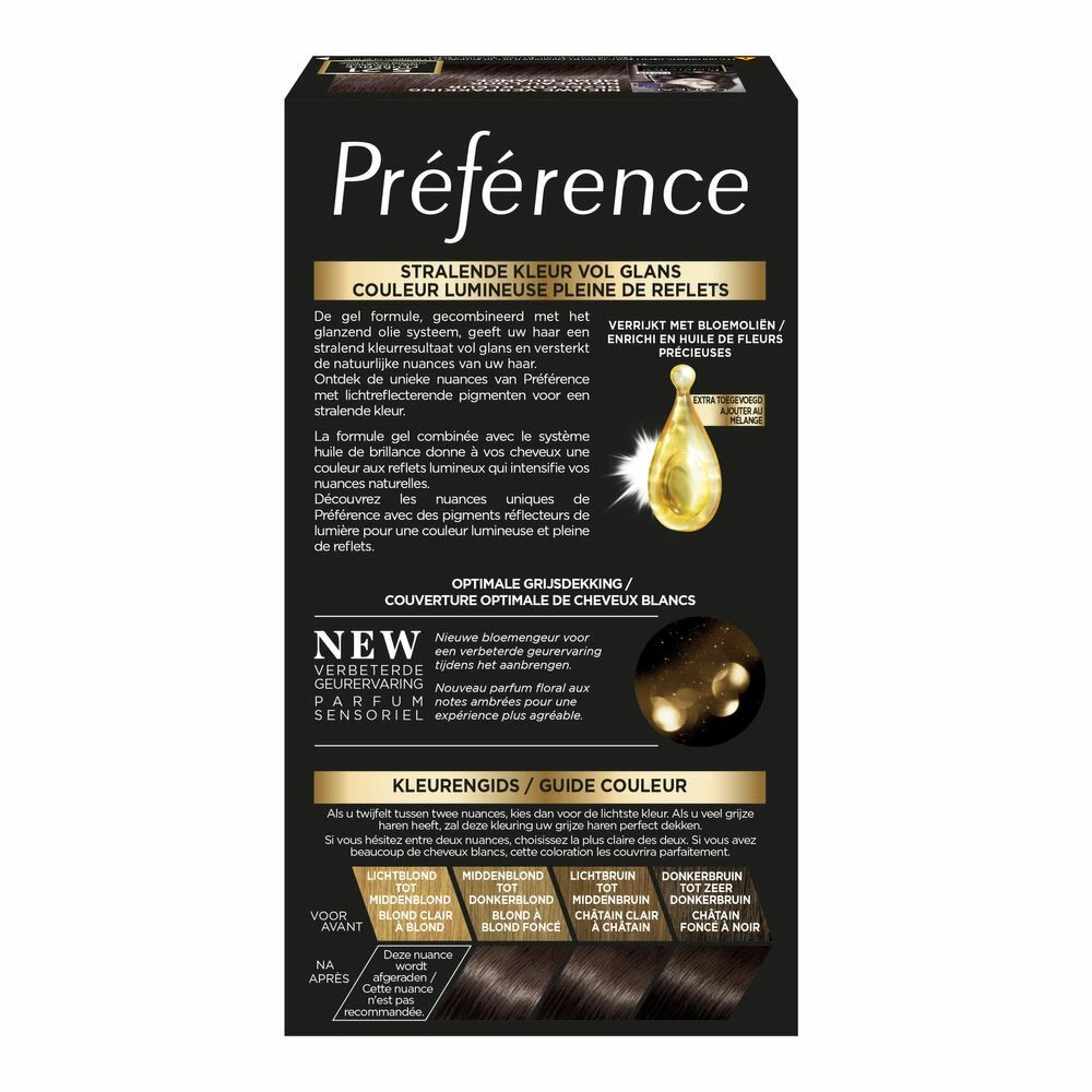L'Oreal Lu0027Oréal Preference Haarkleuring 5.21 Koel Lichtbruin - Afbeelding 2