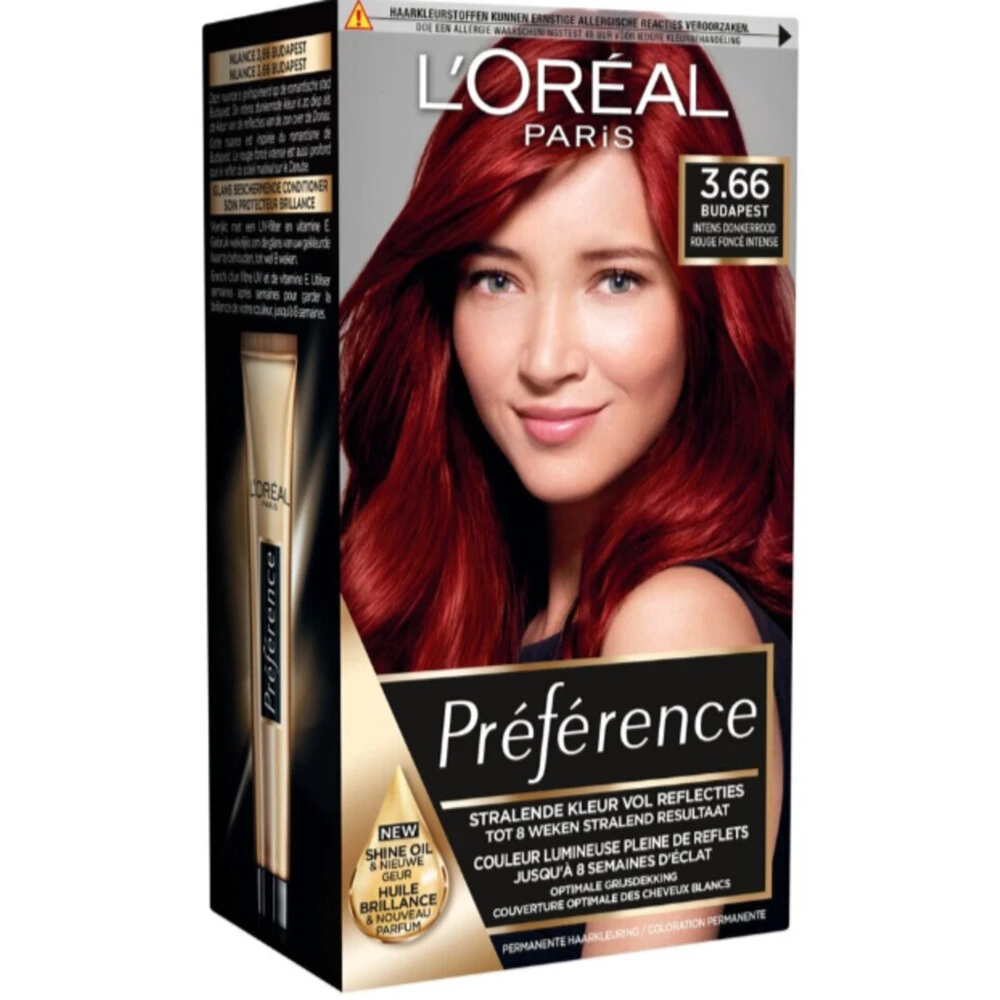 L'Oreal Lu0027Oréal Preference Haarkleuring 3.66 Intens Donkerrood - Afbeelding 2