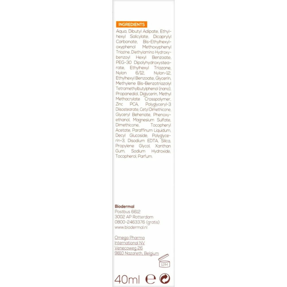 2x Biodermal Zonnefluïde Gezicht Matterend SPF 50 - Afbeelding 3