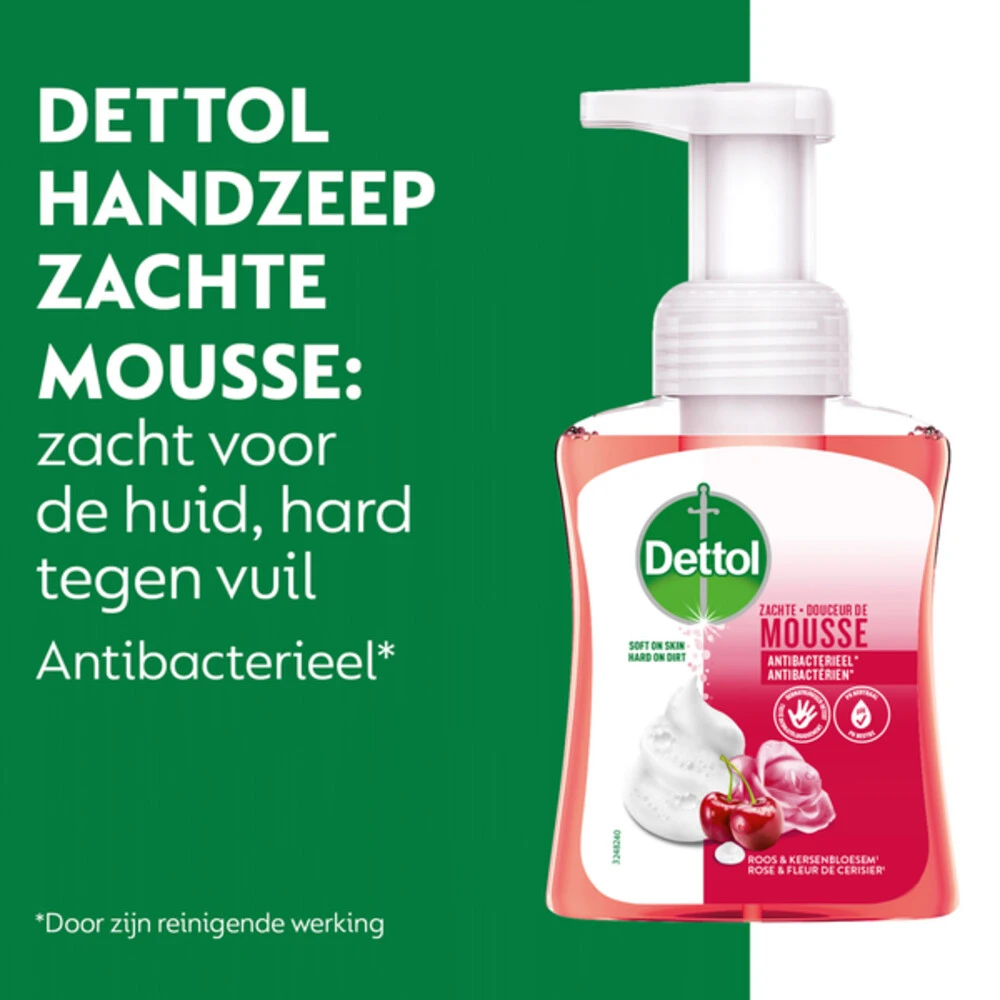 6x Dettol Foam Handzeep Rozen & Kers - Afbeelding 2