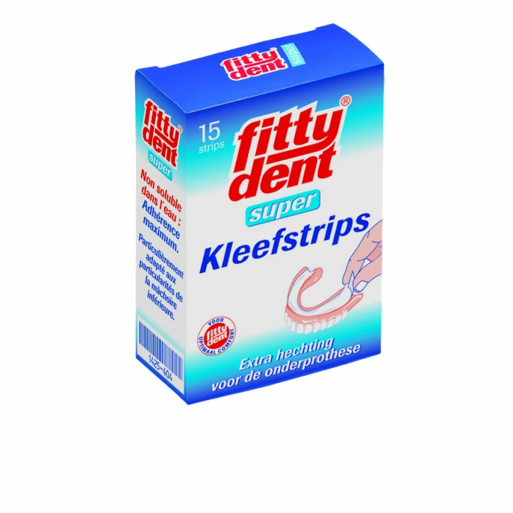 4x Fittydent Kleefstrips