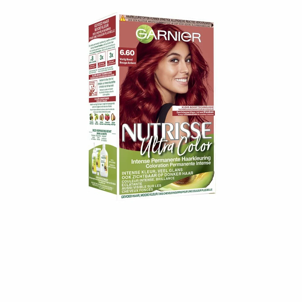 Garnier Nutrisse Ultra Color 6.60 - Vurig Rood - Afbeelding 2