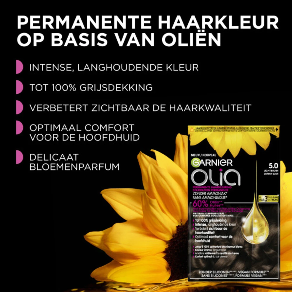 Garnier Olia Haarverf 5.0 - Bruin - Afbeelding 4