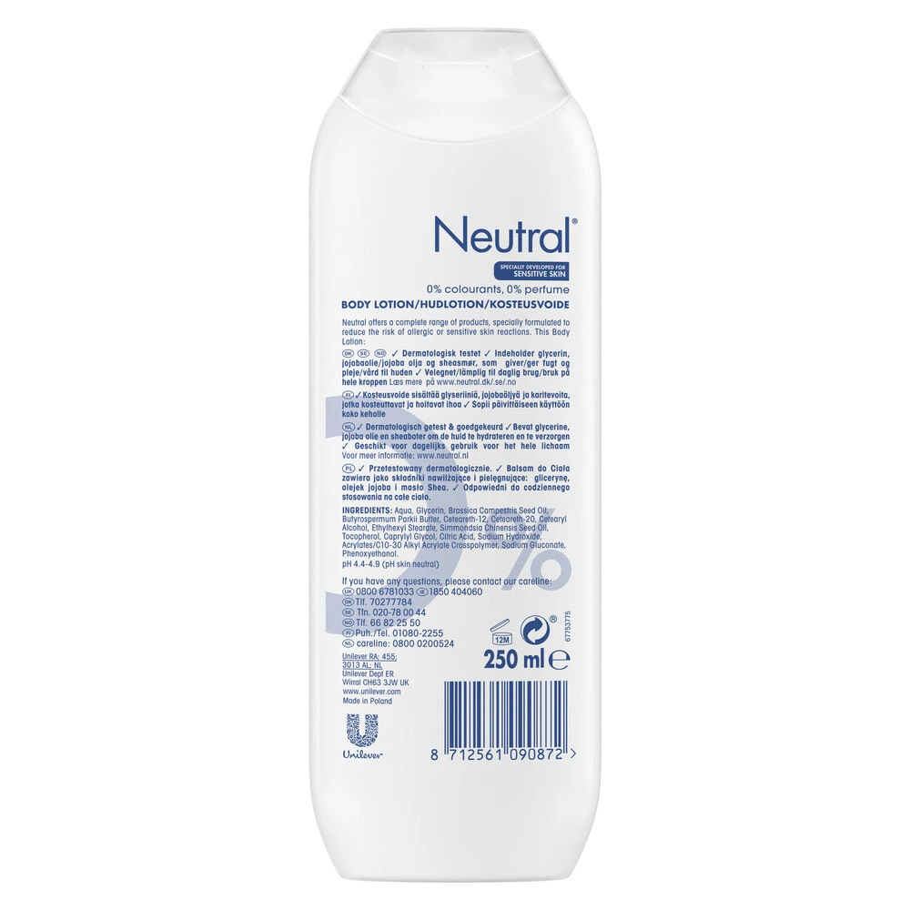6x Neutral Bodylotion 0% - Afbeelding 2