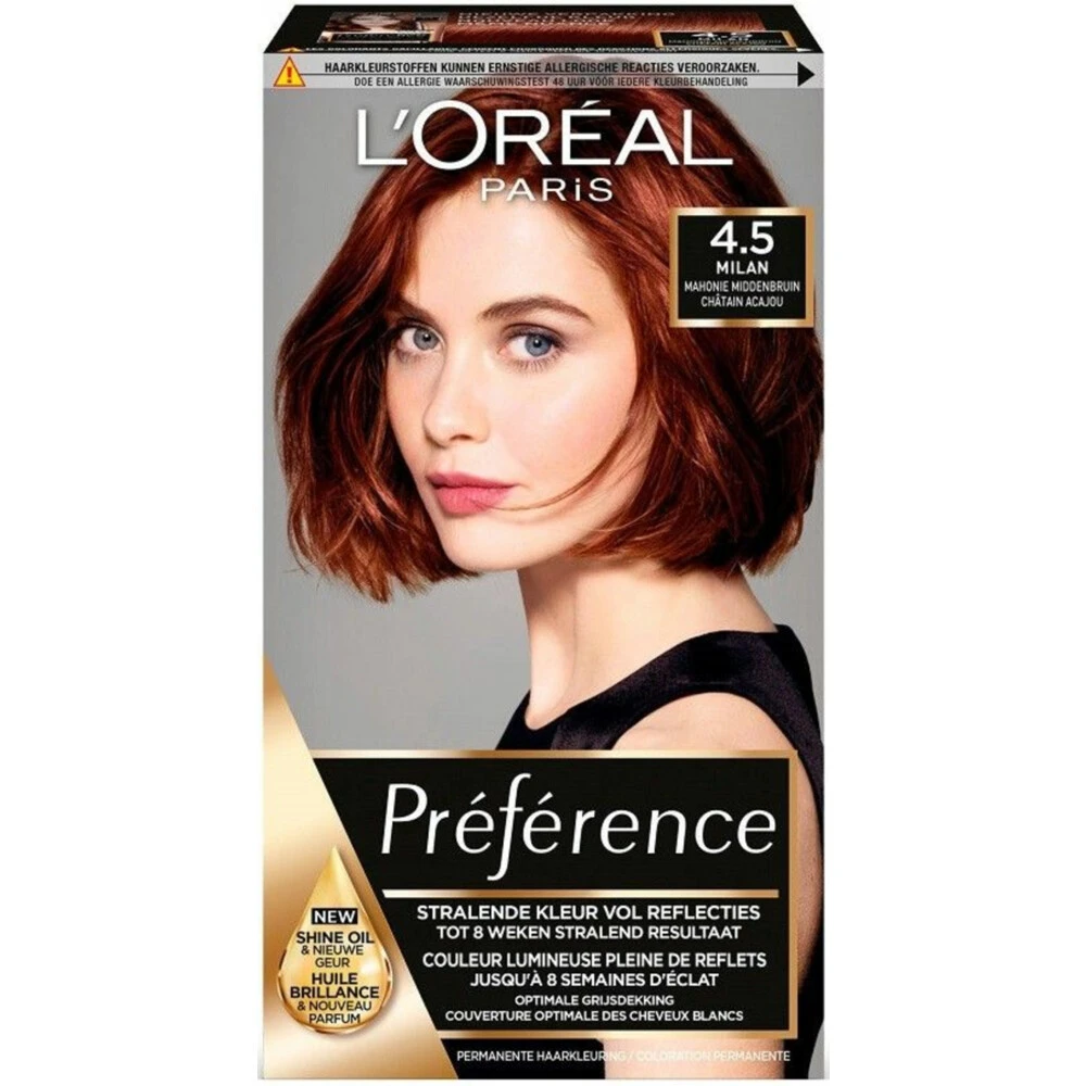 L'Oreal Lu0027Oréal Preference Haarkleuring 4.5 Riviera - Mahonie Middenbruin