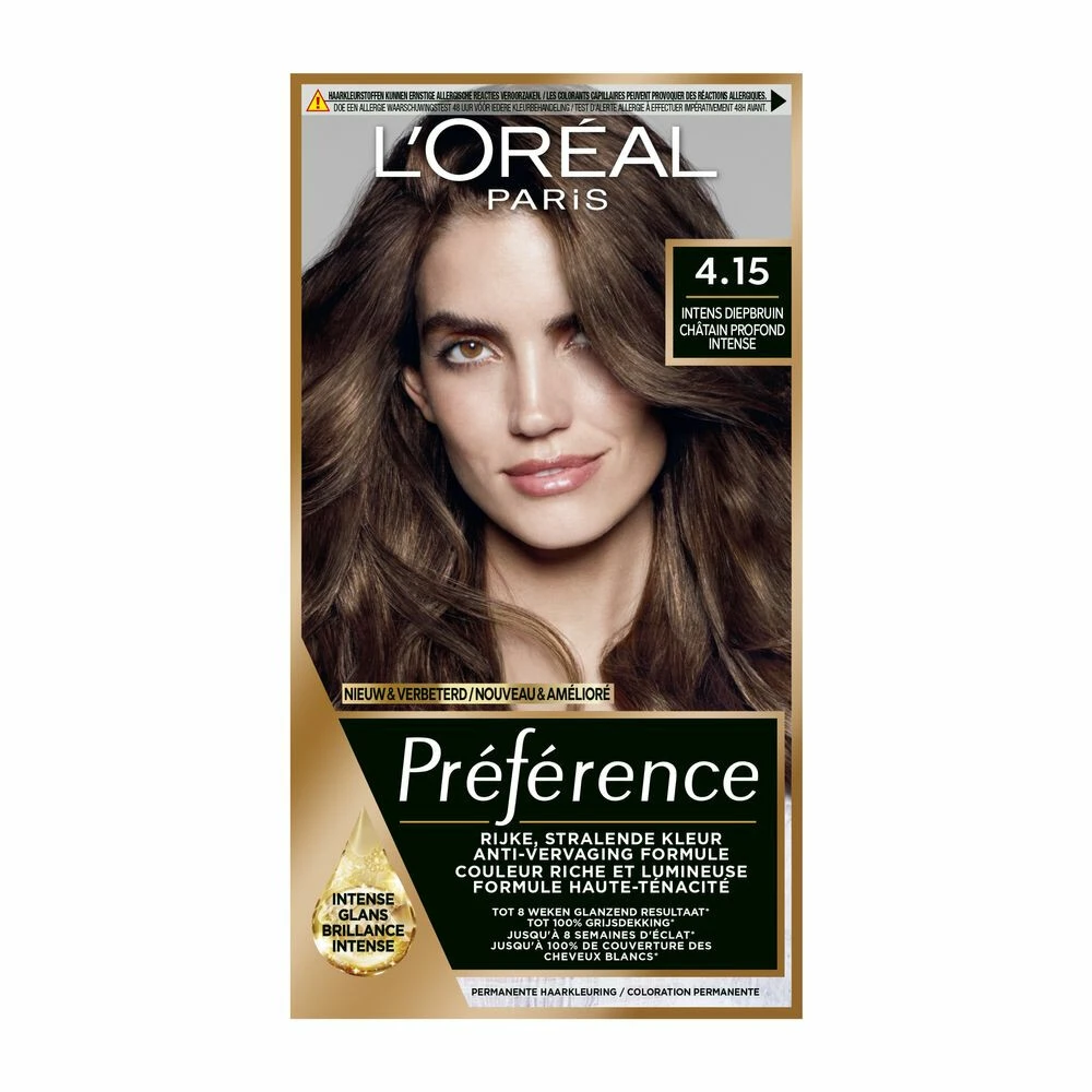 L'Oreal Lu0027Oréal Preference Haarkleuring 4.15 Caracas - Diep Kastanjebruin