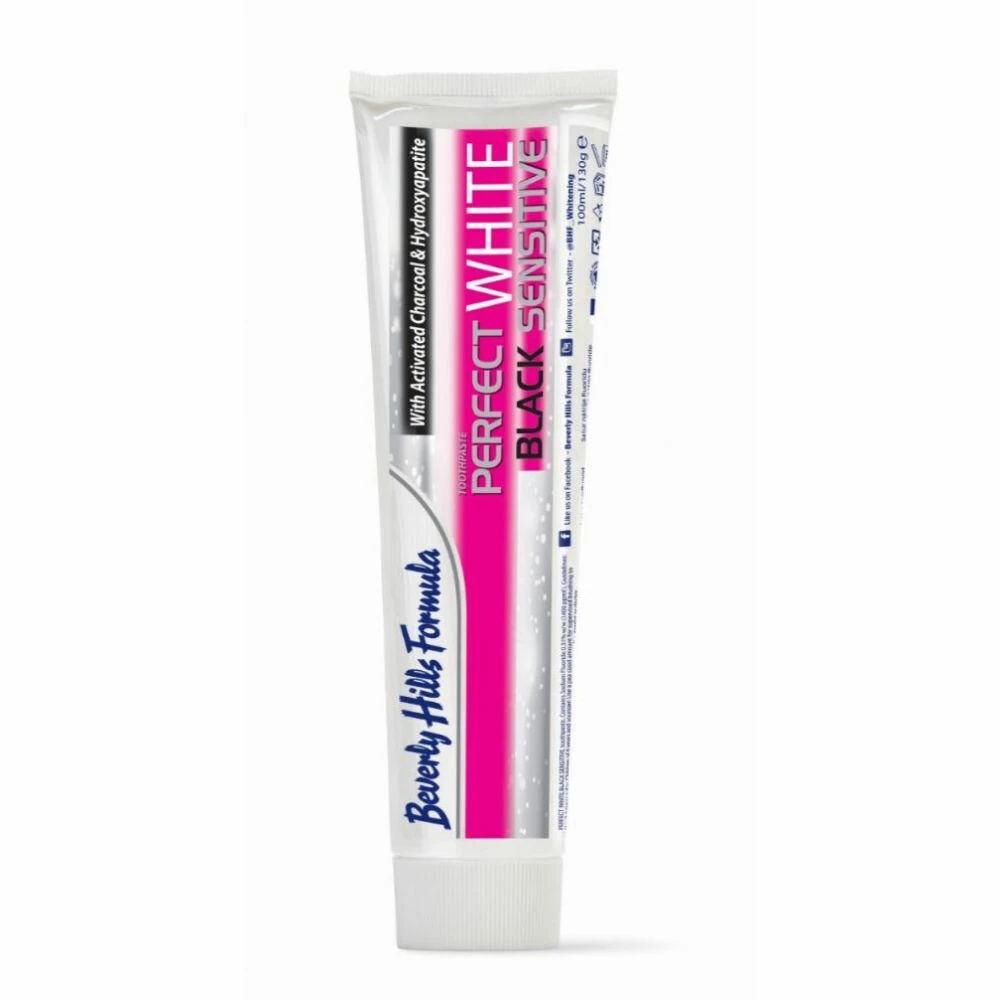 3x Beverly Hills Tandpasta Perfect White Black Sensitive - Afbeelding 4