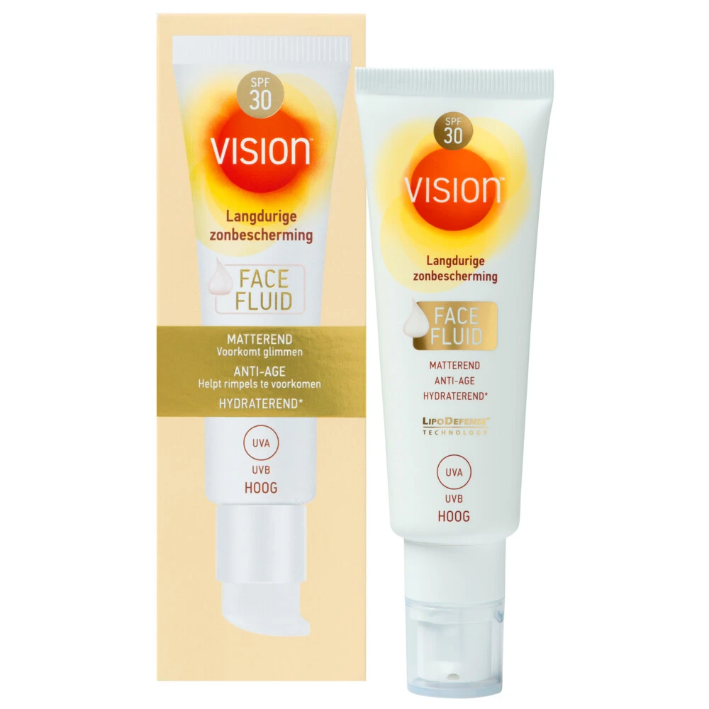 Vision Zonnebrand Face Fluid SPF 30 - Afbeelding 2