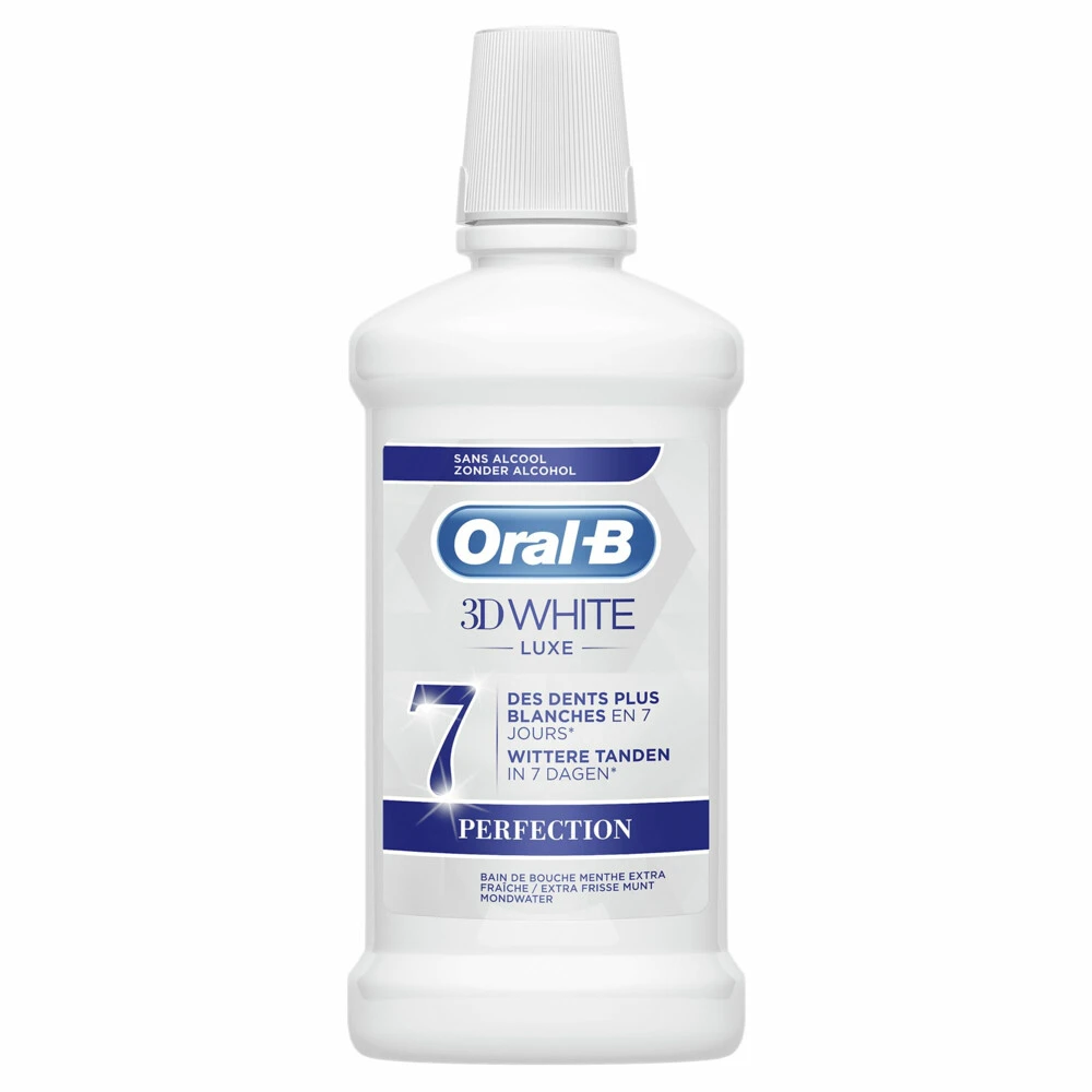 Oral B 6x Oral-B Mondwater 3D White Luxe Perfection - Afbeelding 2
