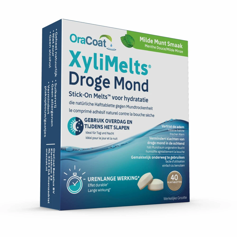 2x Xylimelts Voor Droge Mond Milde Munt - Afbeelding 4