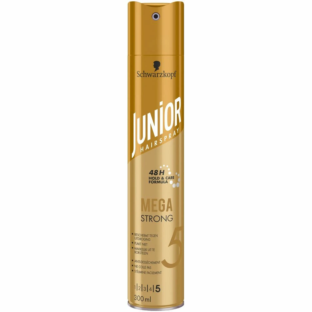 6x Junior Haarspray Mega Strong