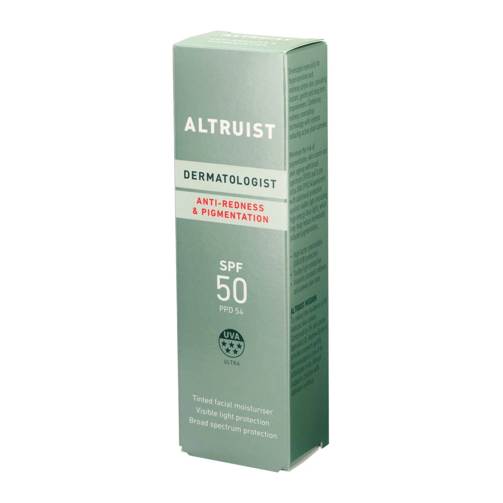 Altruist Zonnebrand Creme Anti-Roodheid En Pigment SPF50 - Afbeelding 4